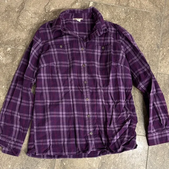 Duluth Trading purple flannel, M - Picture 1 of 12